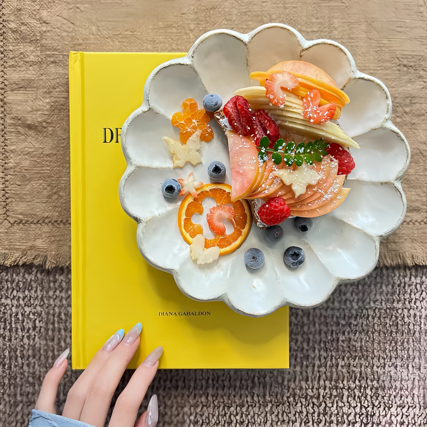 Japanese craftsmanship ceramic dish with warm rustic finish