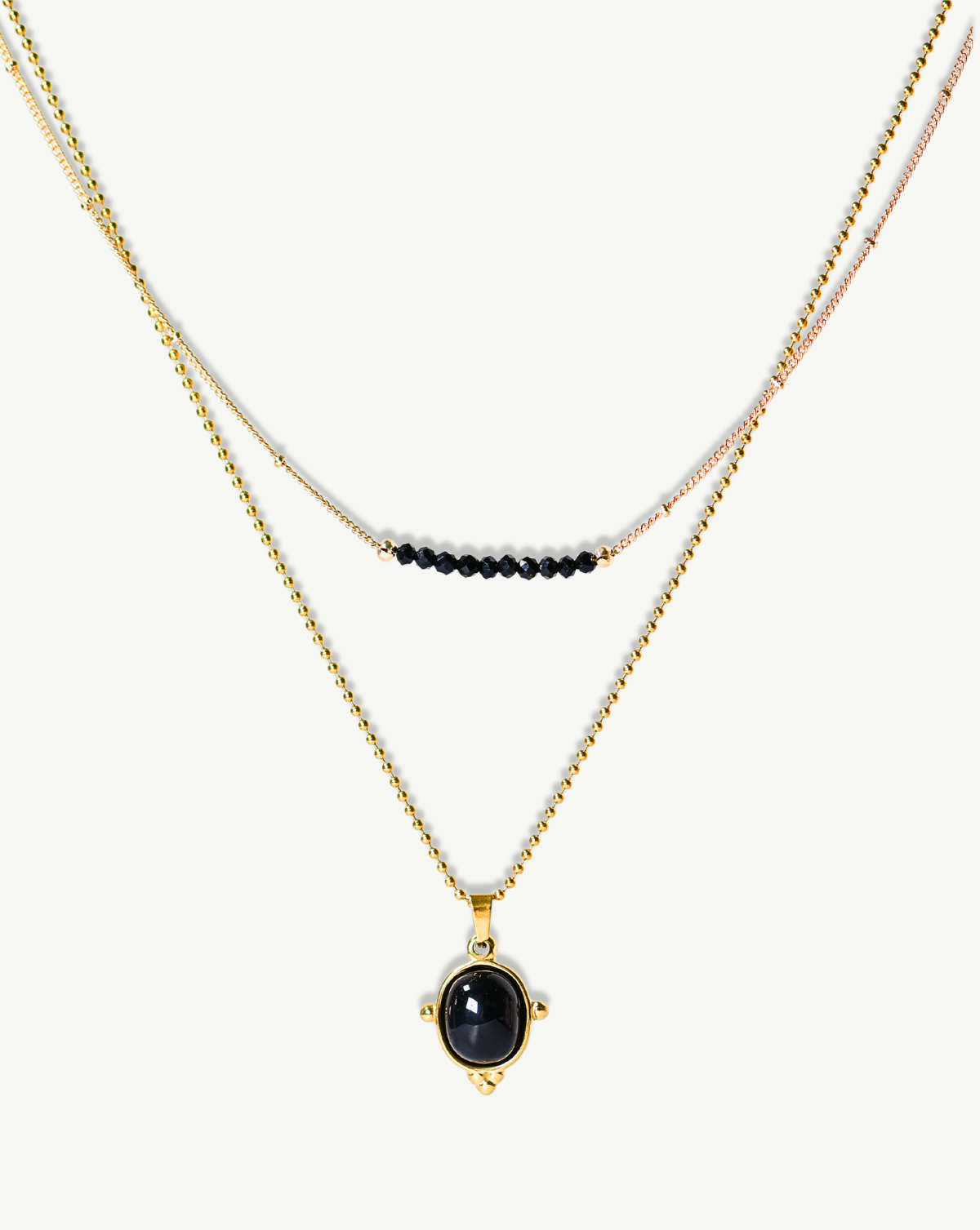Café NOIR ELEGANCE NECKLACE - BLACK ONYX