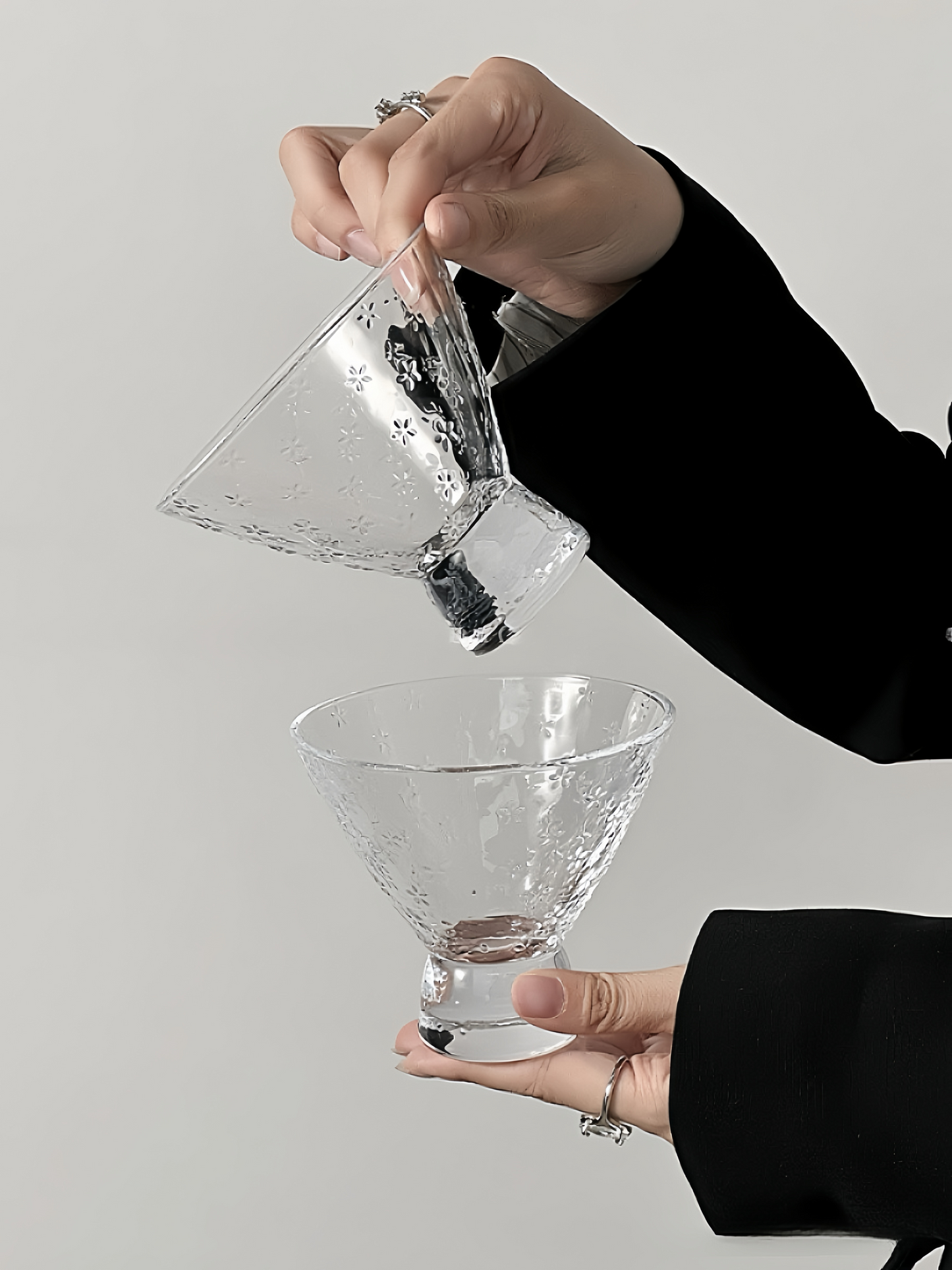 Snowflake Glass Cup