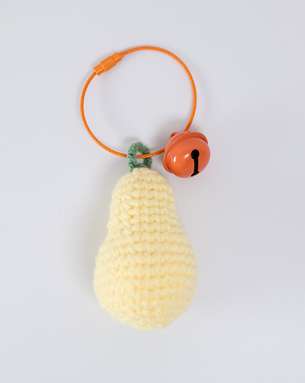 Handmade Pear Macrame Keychain, Bag Charm