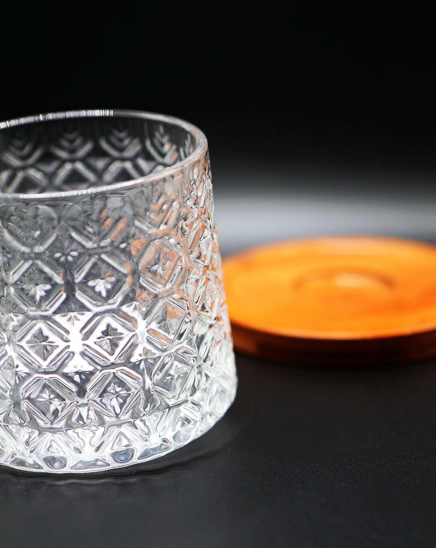 Vintage Spinning Whisky Rocks Glass