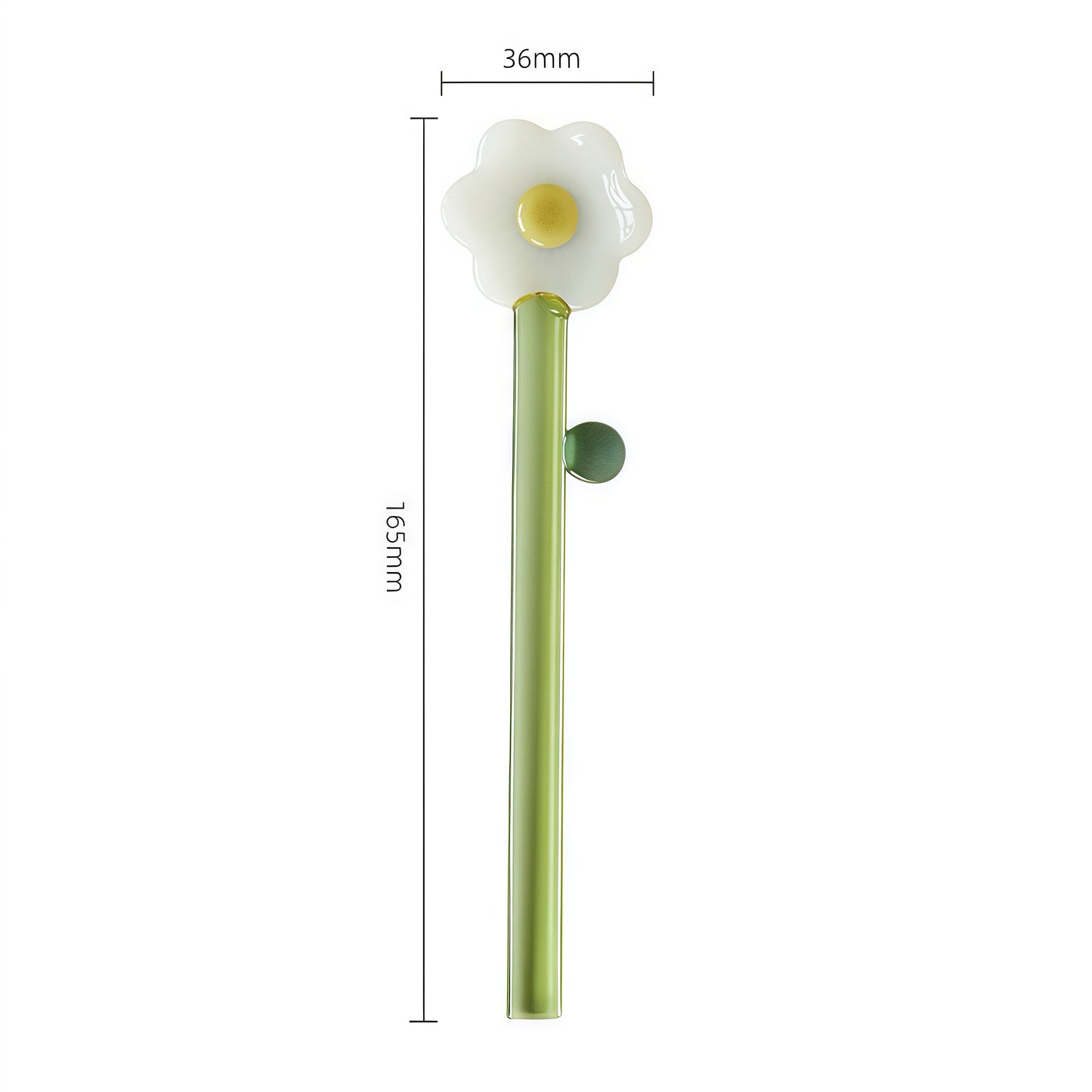 Daisy & Tulip Glass Spoon Stirrers