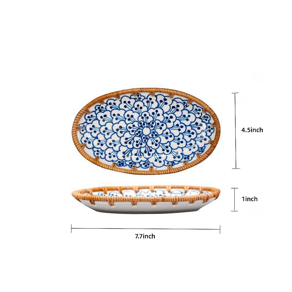 Shows the measurement details of the plate
