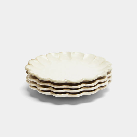 Dual-purpose ceramic plate for everyday use and festive dining