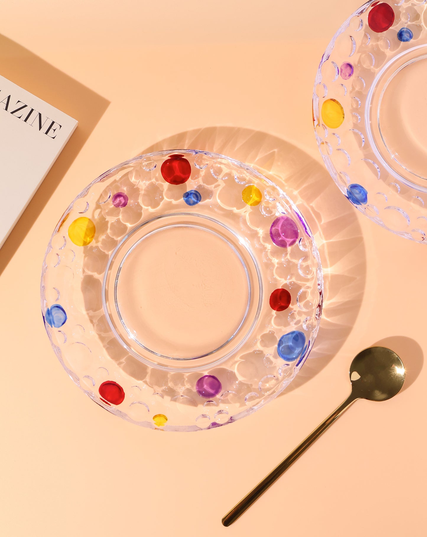 Elegant spoon included in the Polka Dot Cup Set, perfect for stirring coffee or tea.
