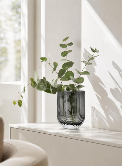 U-Shaped Glass Vase