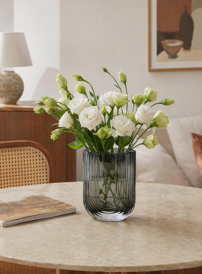 U-Shaped Glass Vase