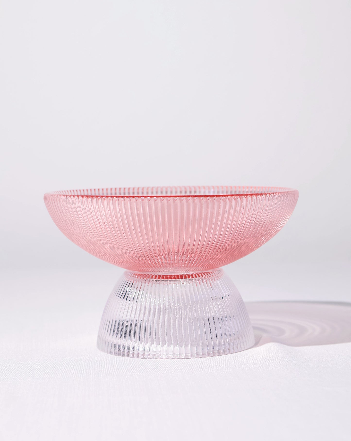 Nova Glass Fruit Bowl - Light Pink