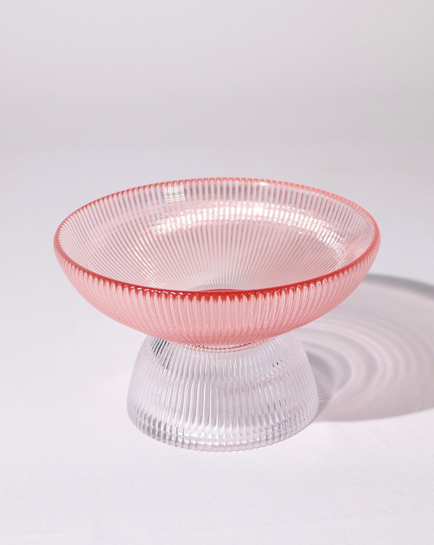 Nova Glass Fruit Bowl - Light Pink