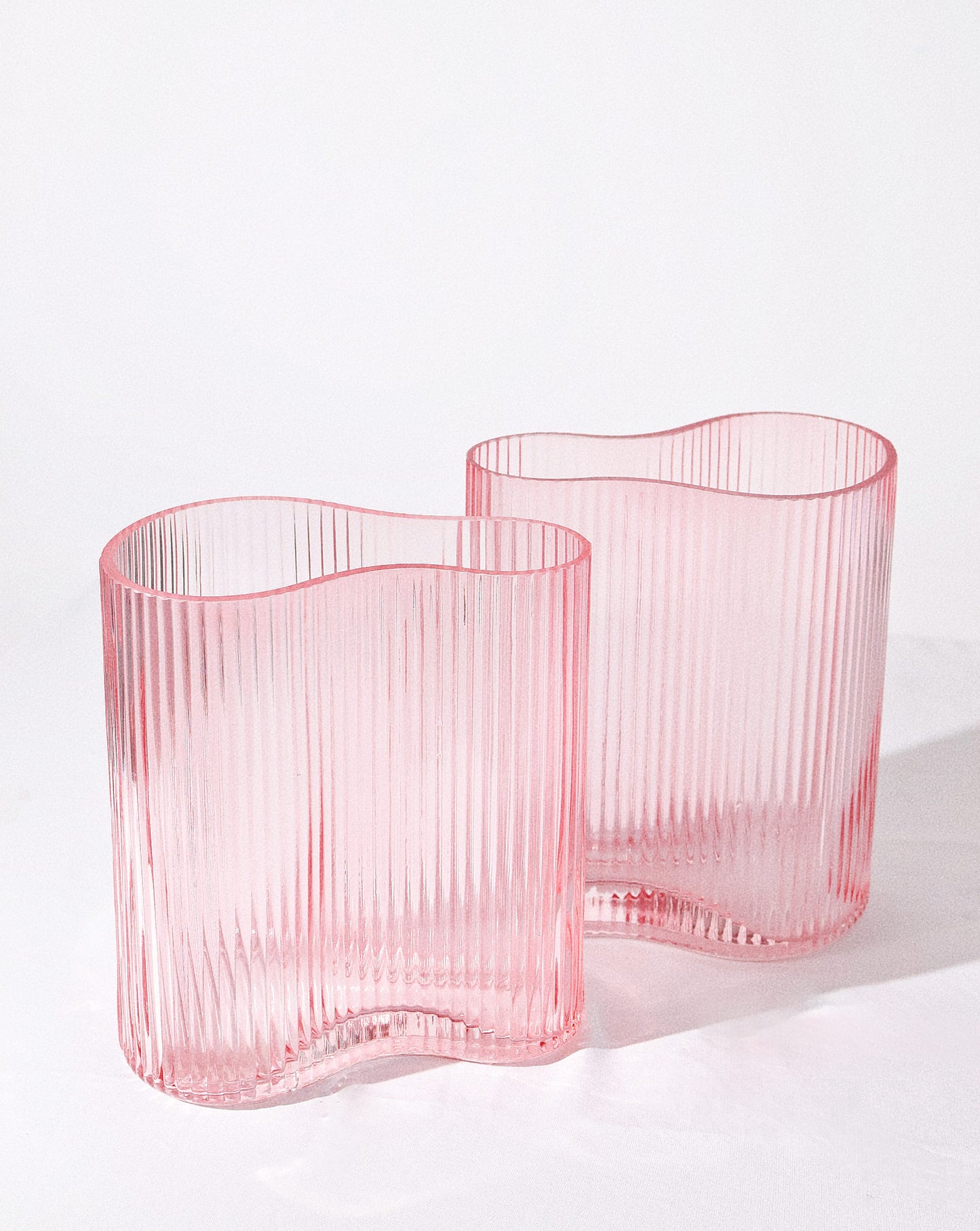 Oslo Modern Minimalist Pink Glass Vase