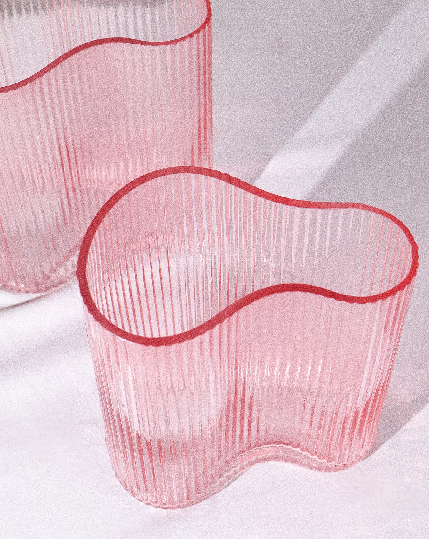 Oslo Modern Minimalist Pink Glass Vase