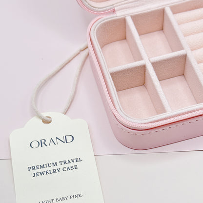 Pink Travel Jewelry Organizer