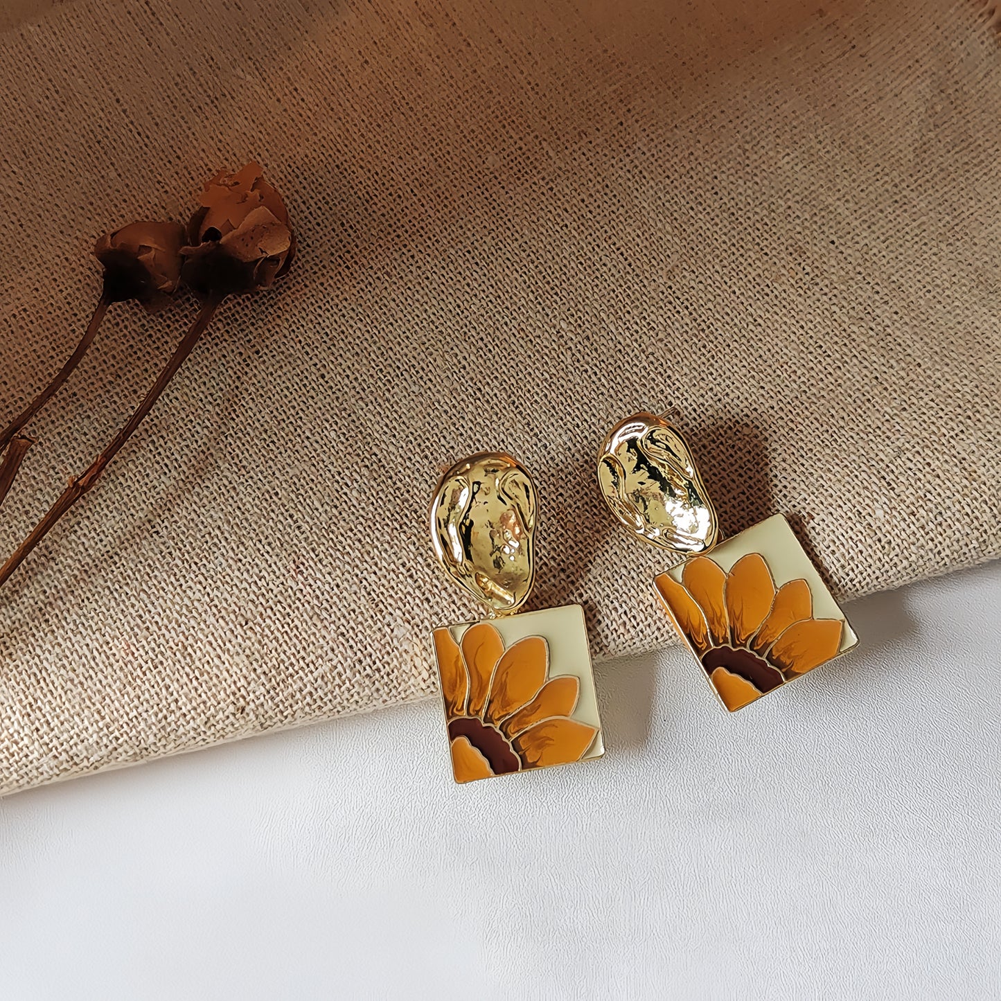 SUNFLOWER EARRINGS