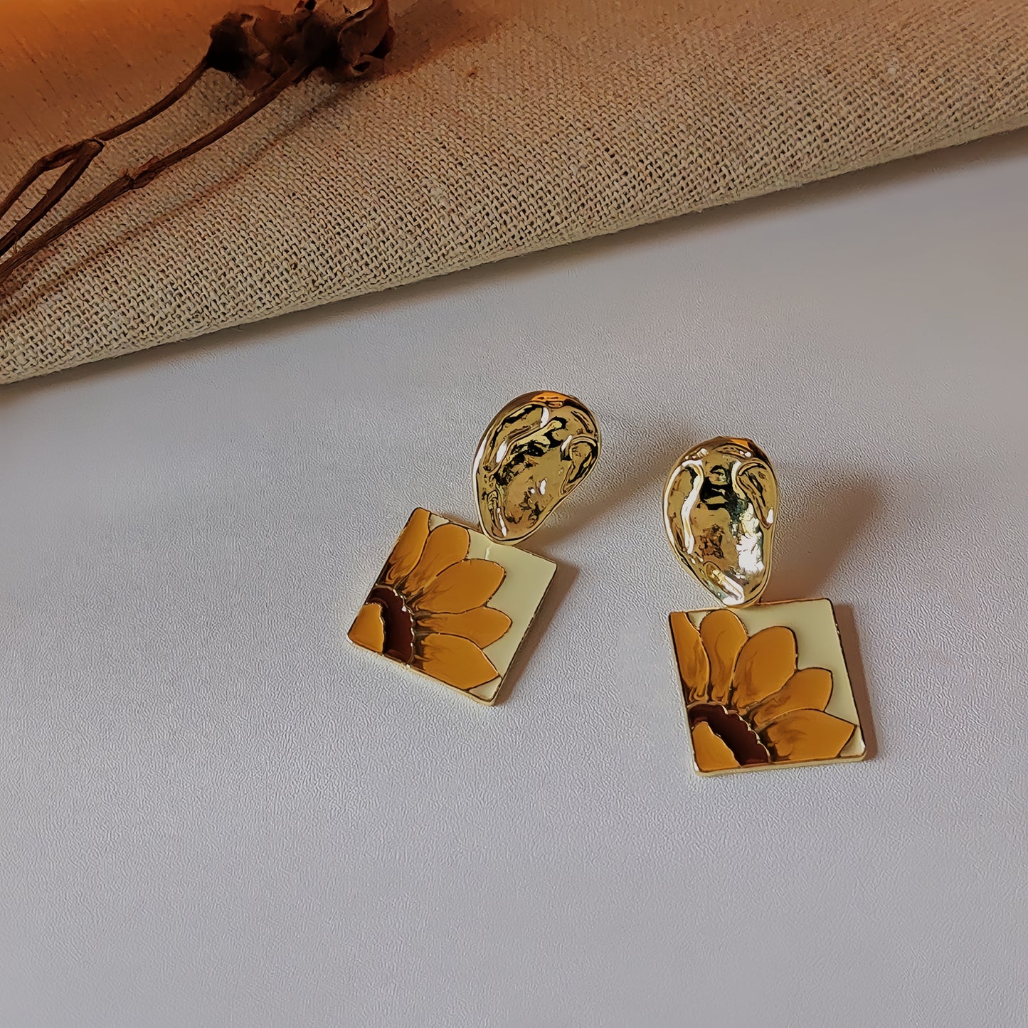 SUNFLOWER EARRINGS