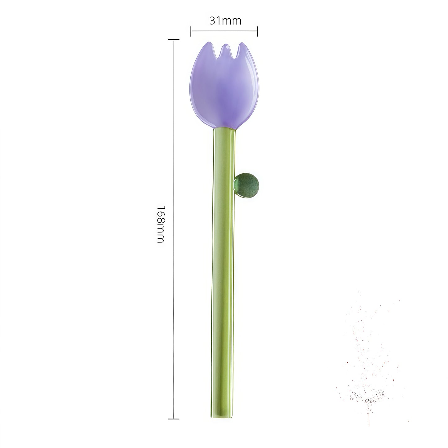 Daisy & Tulip Glass Spoon Stirrers