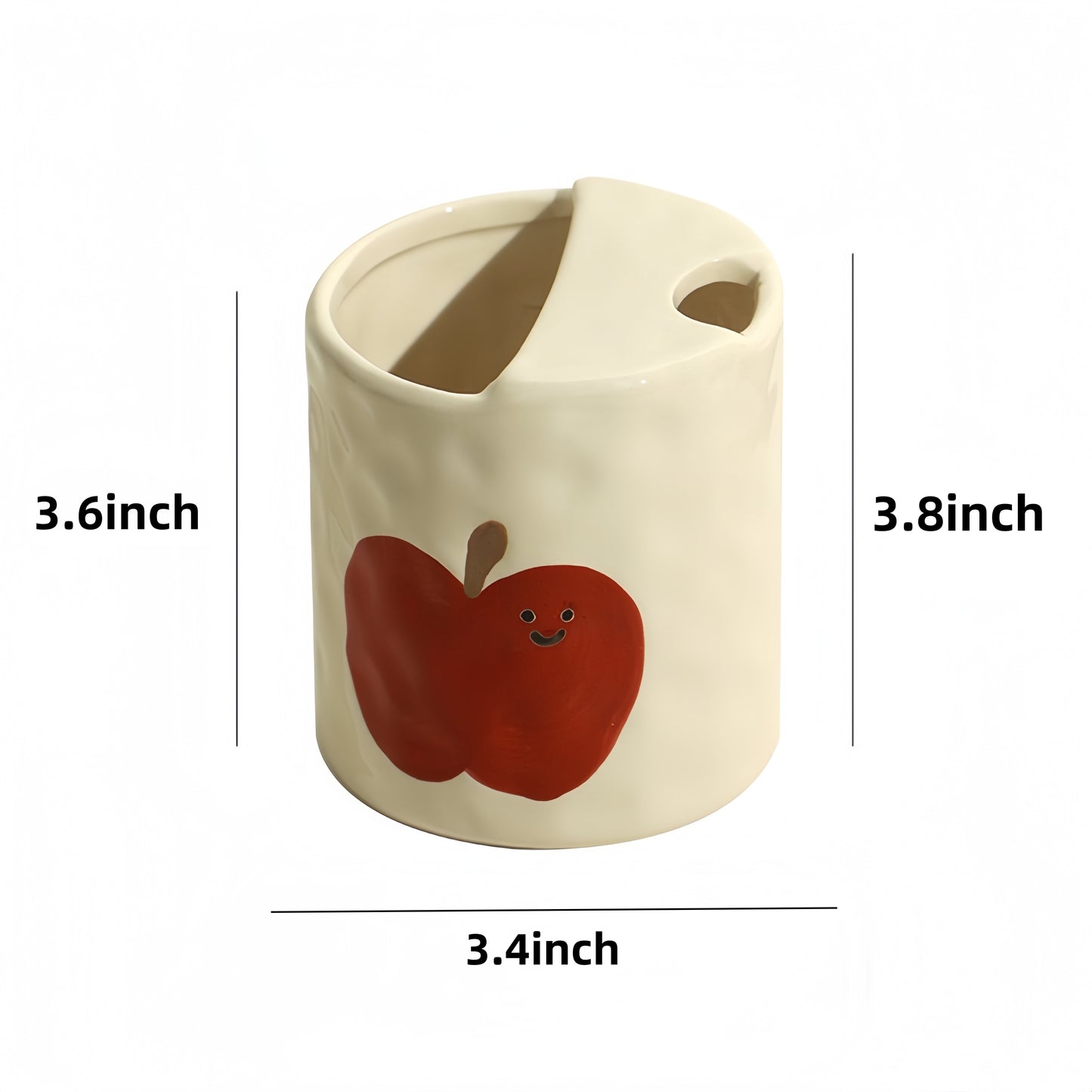 Handmade ‘Happy Apple’ Travel Mug