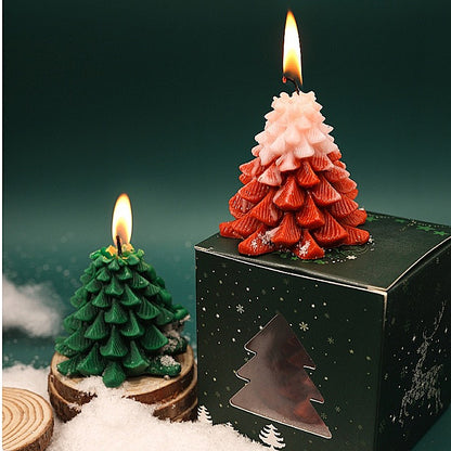 Snow Top Christmas Tree Scented Candle - Gift Box