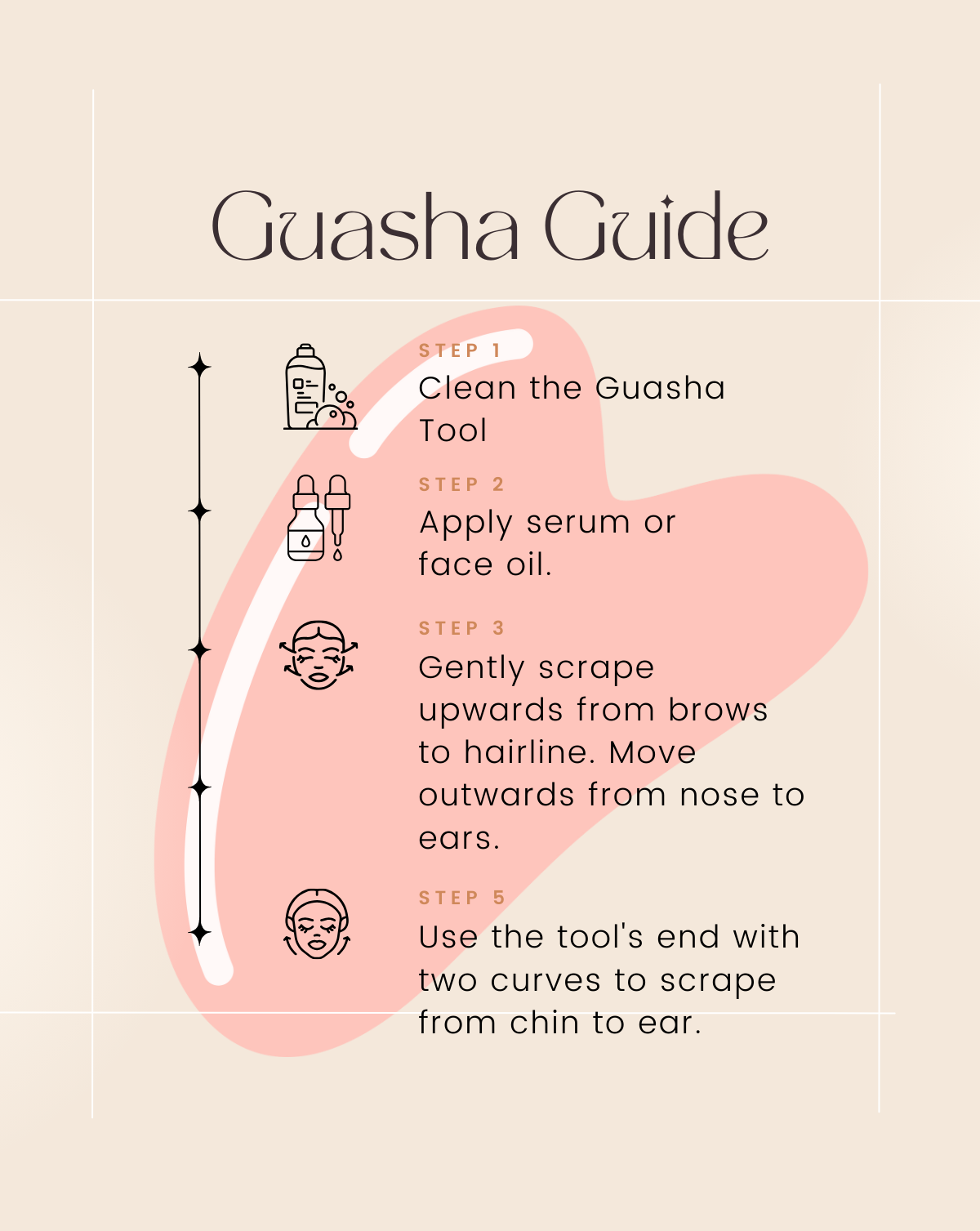 Rose Quartz Guasha Tool