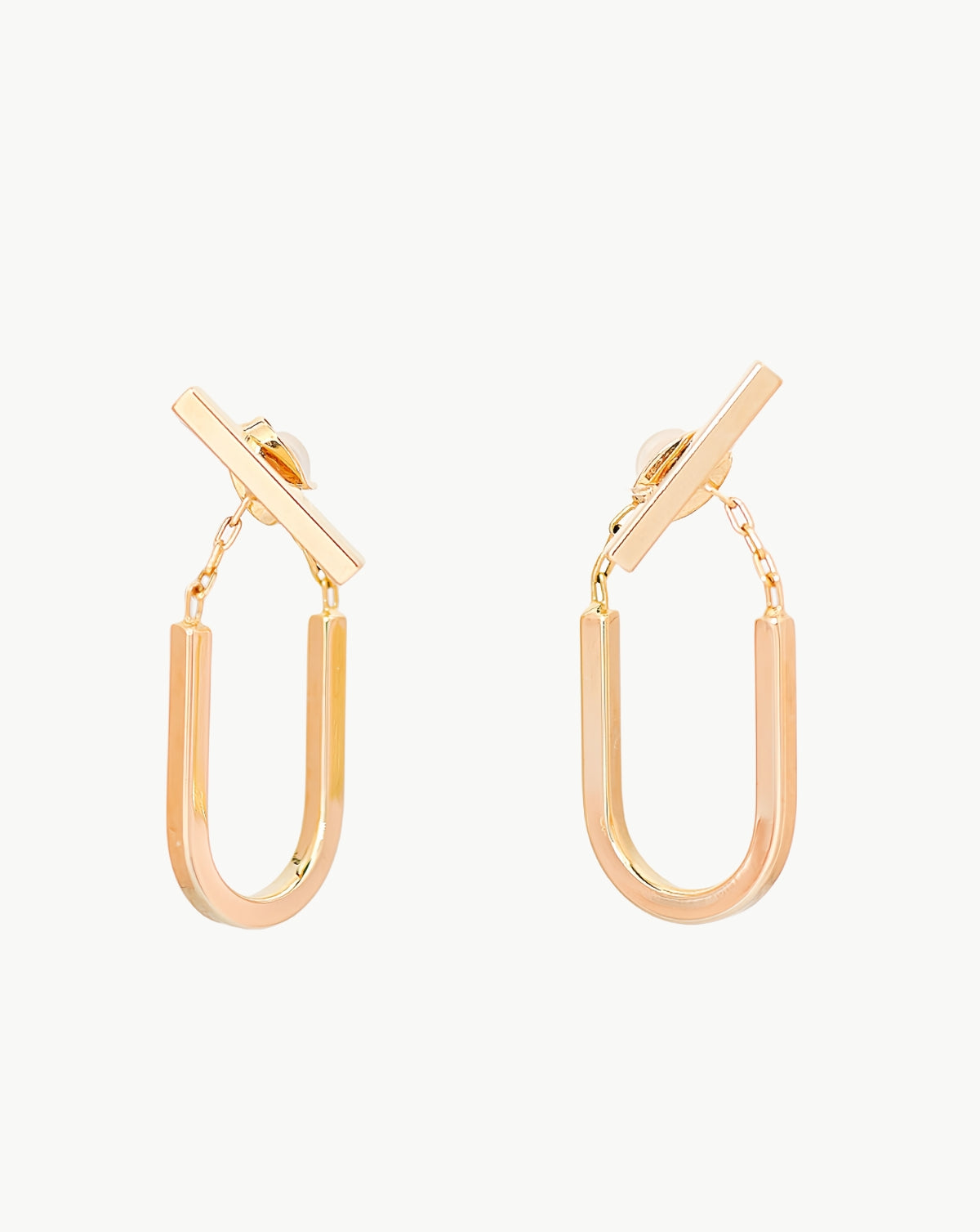 GEOMETRIC ARC DANGLE EARRINGS