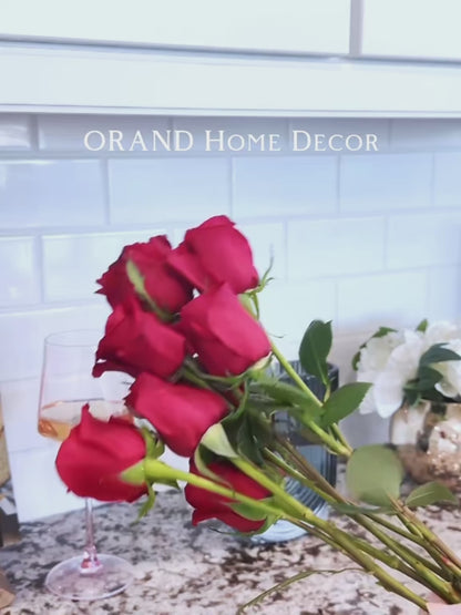U-Shaped Glass Vase